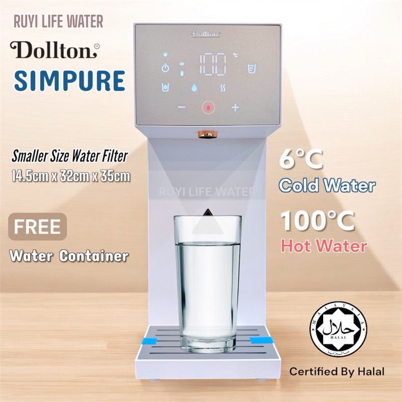 Dollton Simpure Smart Mini Hot & Cold Water Purifier System With HALAL