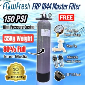 Flowfresh High Pressure Quality 150 PSI FRP 1044 Outdoor Filter